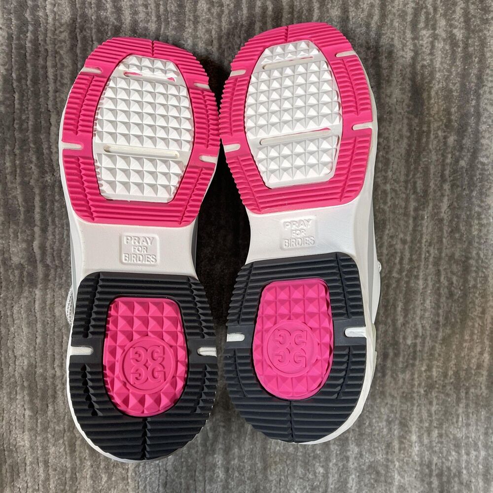 G/Fore MG4+ Stippled Golf Shoes Mens Size 11 White Gray Pink GMF000105 - Picture 7 of 14